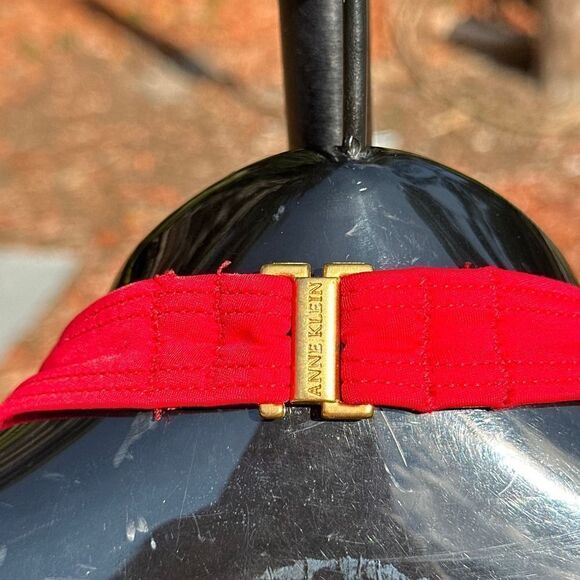 Ann Klein Red Sexy Vintage Twist Back Swimsuit Size 10 - Picture 3 of 11